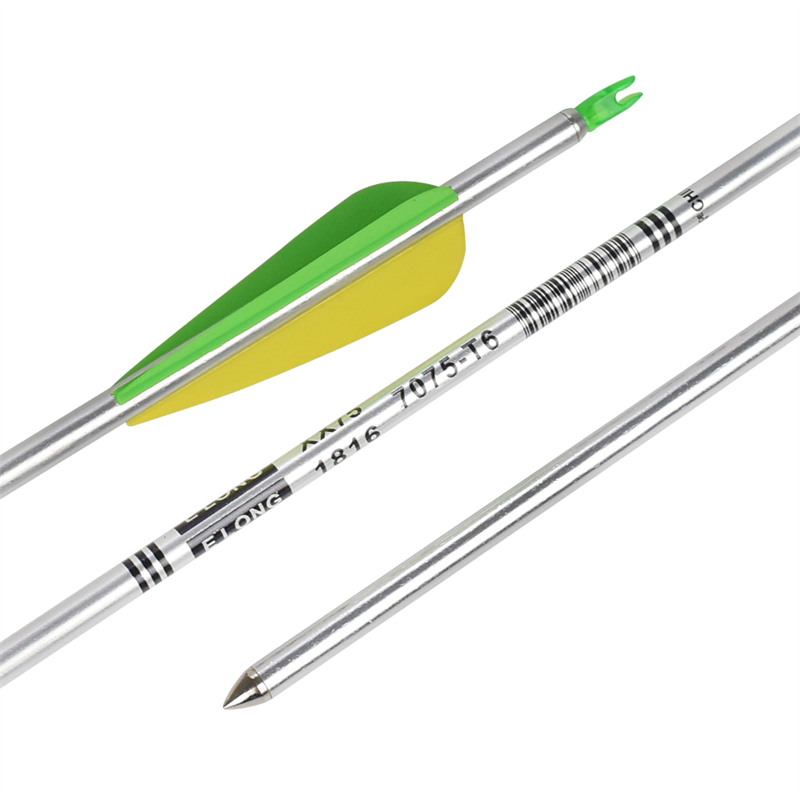 Elong Outdoor 116062 30INCH SP650 Alumiini Arrow Hopea Väri jousiammunta Bow Ammunta