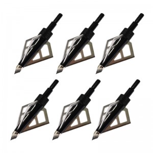 Nika-jousiammunta 15B028 3 Blade 100 Grain Broadheadille jousiammuntalaille Crossbow Pulttinuolet Ruuvi Tips Metsästys